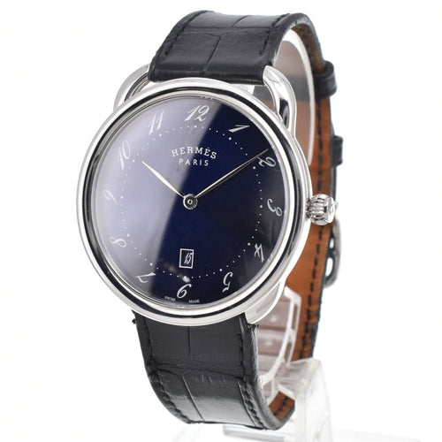 Montre Hermès - Montre Arceau à quartz en acier inoxydable et alligator 58 Facettes k5h5t669n2
