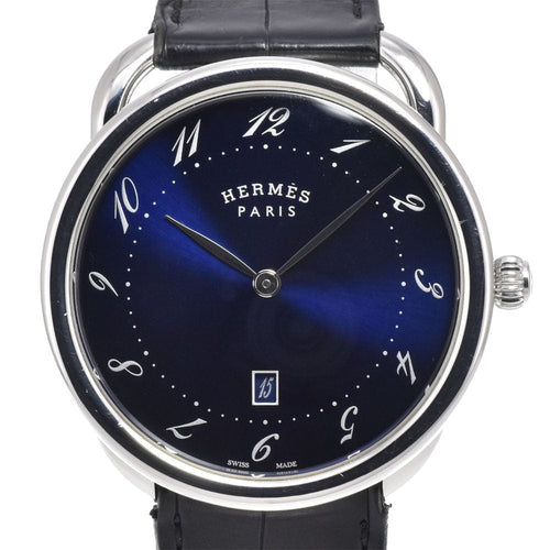 Montre Hermès - Montre Arceau à quartz en acier inoxydable et alligator 58 Facettes k5h5t669n2