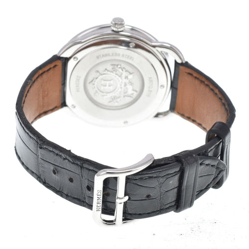 Montre Hermès - Montre Arceau à quartz en acier inoxydable et alligator 58 Facettes k5h5t669n2