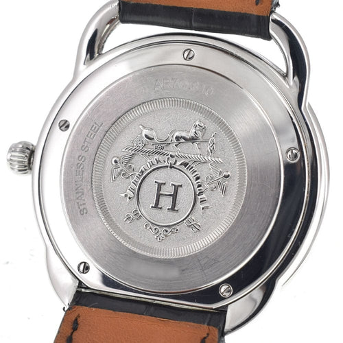 Montre Hermès - Montre Arceau à quartz en acier inoxydable et alligator 58 Facettes k5h5t669n2