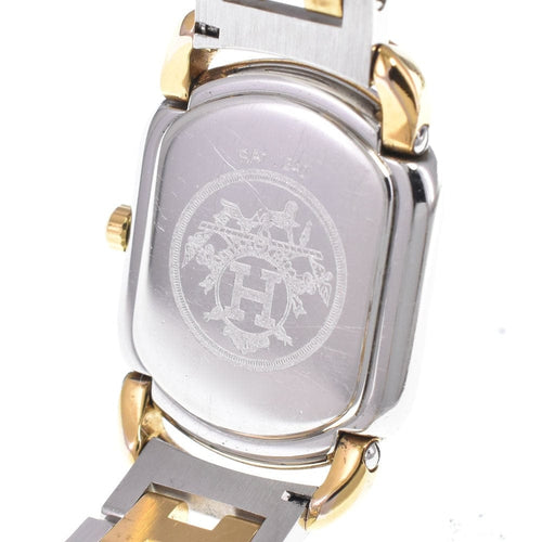 Montre Hermès - Montre Rallye à quartz en acier inoxydable et métal plaqué 58 Facettes um216axdr2