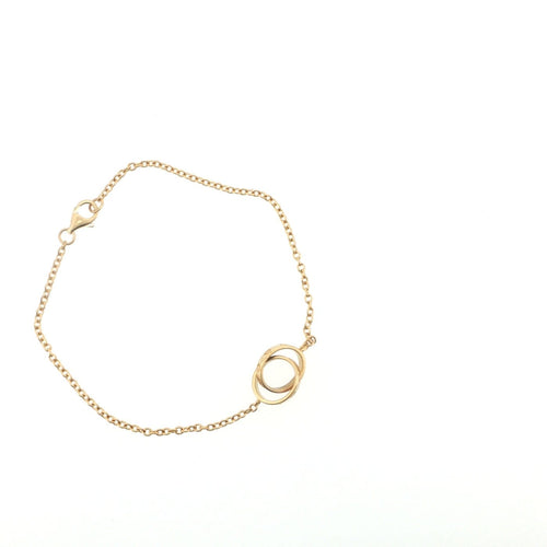 Bracelet Cartier - Bracelet LOVE en or jaune 18 carats, deux anneaux entrelacés 58 Facettes UN-1762