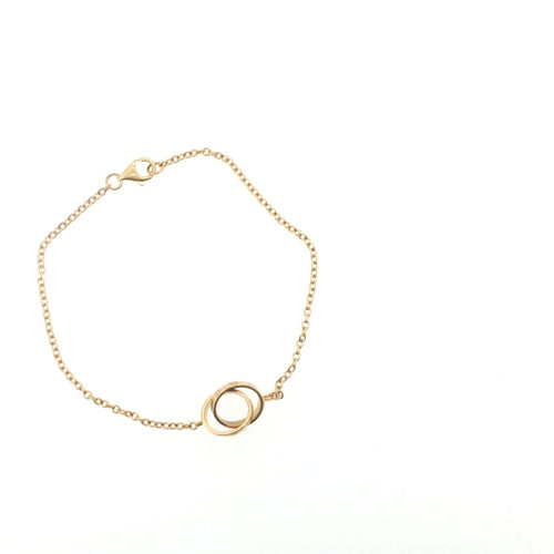Bracelet Cartier - Bracelet LOVE en or jaune 18 carats, deux anneaux entrelacés 58 Facettes UN-1762