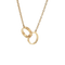 Collier Cartier - Collier LOVE en or jaune 18 carats à deux anneaux entrelacés 58 Facettes UN-1763