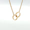 Collier Cartier - Collier LOVE en or jaune 18 carats à deux anneaux entrelacés 58 Facettes UN-1763