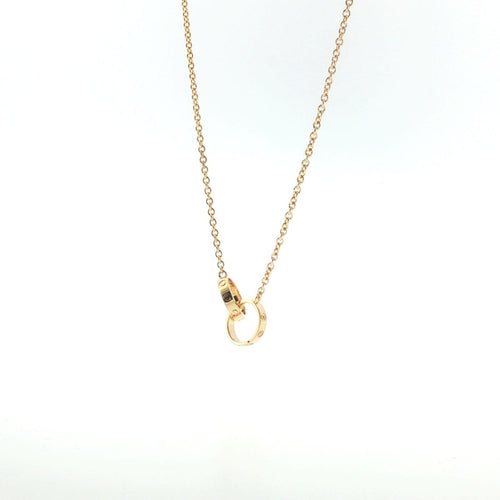 Collier Cartier - Collier LOVE en or jaune 18 carats à deux anneaux entrelacés 58 Facettes UN-1763