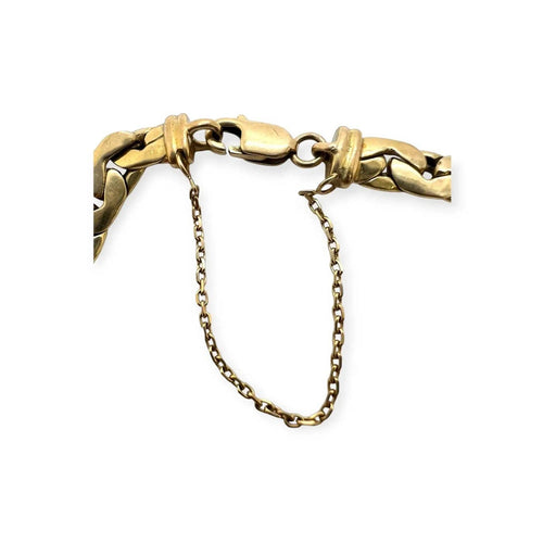Bracelet Bracelet en or jaune 750 à maille haricot 58 Facettes 330104563