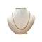 Collier Chaîne maille Figaro en or jaune 750, 52 cm 58 Facettes 330104695