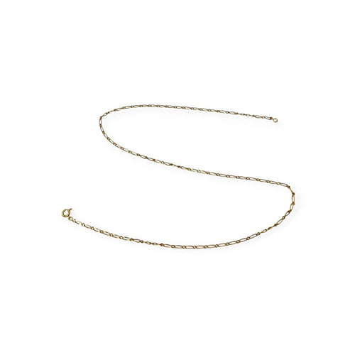 Collier Chaîne maille Figaro en or jaune 750, 52 cm 58 Facettes 330104695
