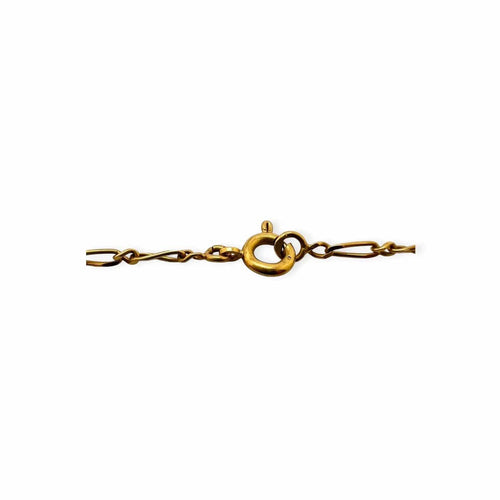 Collier Chaîne maille Figaro en or jaune 750, 52 cm 58 Facettes 330104695