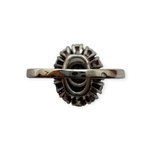 Bague 57 Bague marguerite en or blanc 750/1000 avec diamants 58 Facettes 330102687