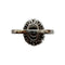 Bague 57 Bague marguerite en or blanc 750/1000 avec diamants 58 Facettes 330102687