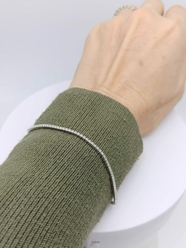 Bracelet Bracelet tennis en or gris 18K serti de diamants naturels 58 Facettes NIC/9/76/15/B