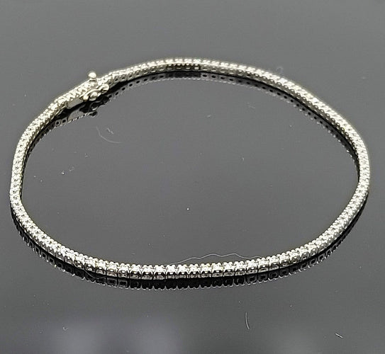 Bracelet Bracelet tennis en or gris 18K serti de diamants naturels 58 Facettes NIC/9/76/15/B