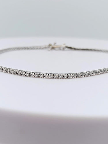 Bracelet Bracelet tennis en or gris 18K serti de diamants naturels 58 Facettes NIC/9/76/15/B