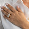 Bague 51 Bague jonc en or jaune 18 carats pavée de diamants, 1,24 ct 58 Facettes