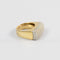 Bague 51 Bague jonc en or jaune 18 carats pavée de diamants, 1,24 ct 58 Facettes