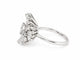 Bague 51 Bague Marguerite Soleil vintage en or blanc 18 carats, diamants 1,70 ct 58 Facettes 32087