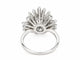 Bague 51 Bague Marguerite Soleil vintage en or blanc 18 carats, diamants 1,70 ct 58 Facettes 32087