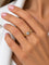 Bague 56 Bague de fiançailles italienne - Solitaire en diamant, or jaune 18 carats, certifiée HRD 58 Facettes A2125