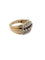 Bague 57 Bague cocktail allemande en or jaune 14 carats et diamants, certifiée HRD 58 Facettes A2124