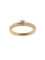 Bague 54 Bague de fiançailles - Or jaune et blanc 18 carats, diamant taille brillant 58 Facettes A2123