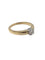 Bague 54 Bague de fiançailles - Or jaune et blanc 18 carats, diamant taille brillant 58 Facettes A2123