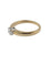 Bague 54 Bague de fiançailles - Or jaune et blanc 18 carats, diamant taille brillant 58 Facettes A2123