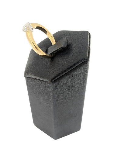 Bague 54 Bague de fiançailles - Or jaune et blanc 18 carats, diamant taille brillant 58 Facettes A2123