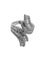 Bague 54 Bague cocktail italienne en or blanc 18 carats sertie de diamants, certifiée HRD 58 Facettes A2121