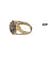 Bague 54 Bague cocktail certifiée IGI en or jaune et blanc 18 carats, quartz et diamants 58 Facettes A2120