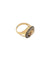 Bague 54 Bague cocktail certifiée IGI en or jaune et blanc 18 carats, quartz et diamants 58 Facettes A2120