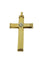 Croix vintage française en or 18 carats jaune et blanc avec diamant 58 Facettes P1919