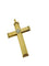 Croix vintage française en or 18 carats jaune et blanc avec diamant 58 Facettes P1919