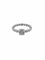 Bague 56 Bague de fiançailles française certifiée HRD en or blanc 18 carats, sertie de diamants 58 Facettes A2119