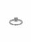 Bague 56 Bague de fiançailles française certifiée HRD en or blanc 18 carats, sertie de diamants 58 Facettes A2119