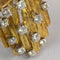Bague 53 Bague vintage des années 1970 en or jaune texturé et diamants, 1 ct 58 Facettes