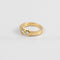 Bague 54 Philippe Tournaire - Bague trilogie signée en or jaune et diamants 58 Facettes
