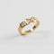 Bague 54 Philippe Tournaire - Bague trilogie signée en or jaune et diamants 58 Facettes