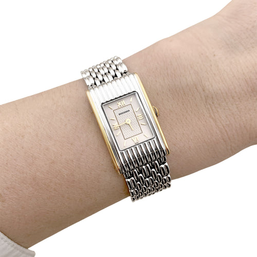 Montre Boucheron - Montre Reflet en acier et or jaune 750/000, petit modèle 58 Facettes 36104