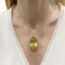 Pendentif Pendentif en fils d’or jaune 750 avec prasiolite 58 Facettes 36033