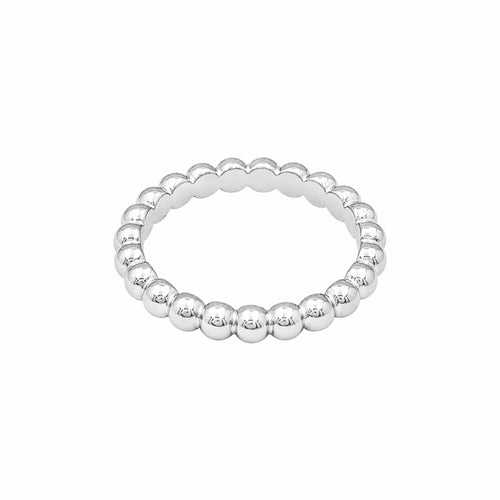 Bague 51 Van Cleef & Arpels - Bague Perlée moyen modèle en or blanc 750 58 Facettes 36073
