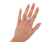 Bague 51 Bague bandeau en or blanc 18k, 75 diamants, 3,90 ct, taille 51 58 Facettes 277454