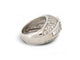 Bague 51 Bague bandeau en or blanc 18k, 75 diamants, 3,90 ct, taille 51 58 Facettes 277454