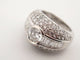 Bague 51 Bague bandeau en or blanc 18k, 75 diamants, 3,90 ct, taille 51 58 Facettes 277454