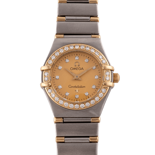 Montre Omega Constellation - Montre quartz en or et acier, 1998 58 Facettes TOT-11995