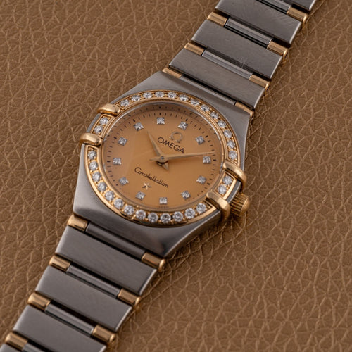 Montre Omega Constellation - Montre quartz en or et acier, 1998 58 Facettes TOT-11995