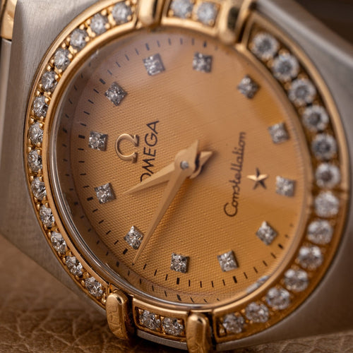 Montre Omega Constellation - Montre quartz en or et acier, 1998 58 Facettes TOT-11995