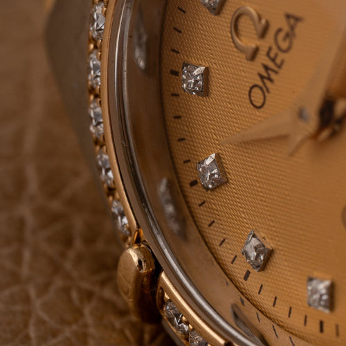 Montre Omega Constellation - Montre quartz en or et acier, 1998 58 Facettes TOT-11995