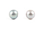 Boucles d'oreilles Boucles d’oreilles contemporaines en or blanc 14 carats avec perles 58 Facettes B894